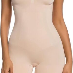 SHAPERX Bodysuit Tummy Control Shapewear Mid-Thigh Seamless Body Shaper